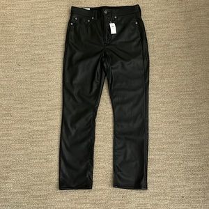 NWT GAP VINTAGE SLIM HIGH RISE LEATHER PANTS